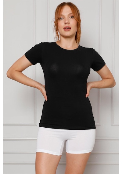 Akbeniz Kadın Penye Boxer 5871 Beyaz