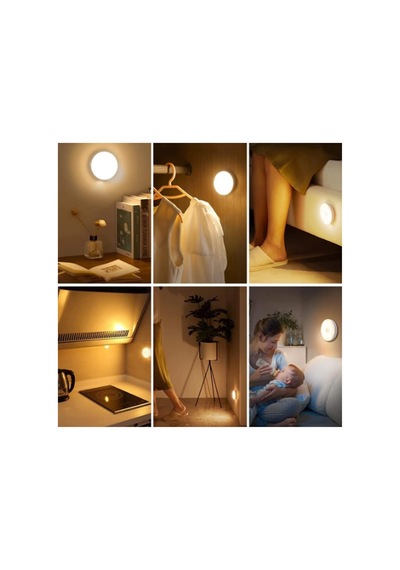 By-lamp Hareket Sensörlü Usb Şarjlı Mıknatıslı Led Işık Lamba Dolap İçi Ev Çekmece Gece Lambası Aydınlatma Diğer