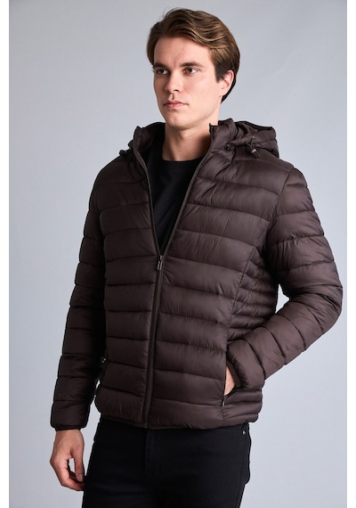 Defacto Sıcak Tutan Su İtici Slim Fit Mont N4661az26aubn337 Kahve-bn337