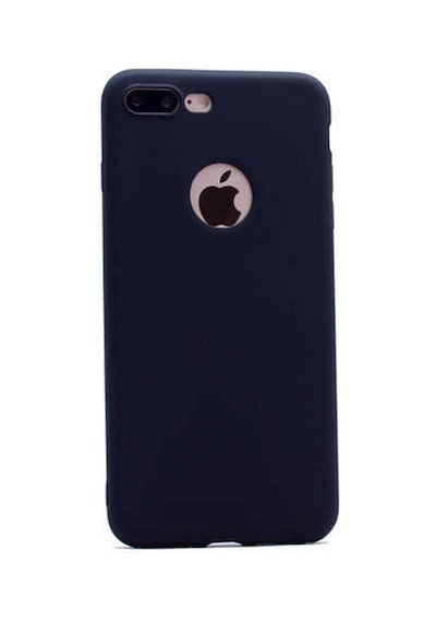 Noktaks - Apple Uyumlu iPhone 7 Plus - Kılıf Mat Renkli Esnek Premier Silikon Kapak - Mürdüm
