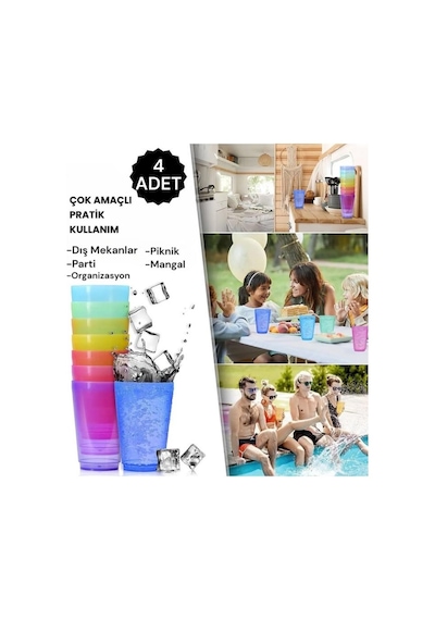 Mithra Life 4 Adet 250 Ml Kırılmaz Parti Piknik Bardağı Mıt1109