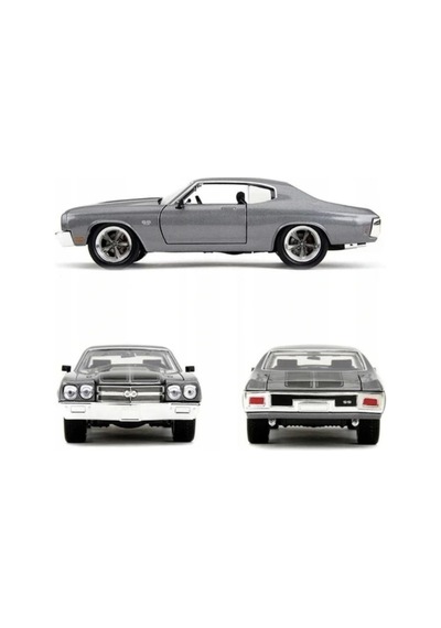 Simba Jada 3203099 Fast & Furıous 1:24 1970 Chevrolet Chevelle Ss Dıe Cast Metal Araba Kutulu 8+ Gri