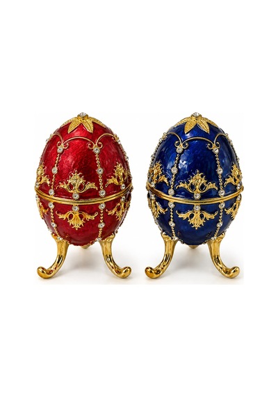 3 Adet Taşlı Yumurta Dekoratif Obje Taş İşlemeli 9x5 Cm Mini Süs Eşyası Crystal Egg Jeweled Ornament Şık Hediyelik