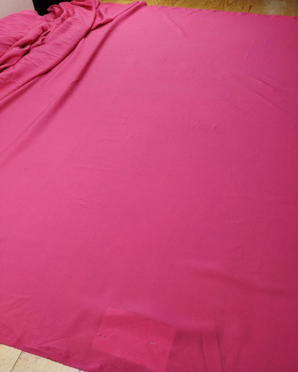 Krep Şifon Pembe Renkte En 140 Cm X Boy 285 Cm -3144
