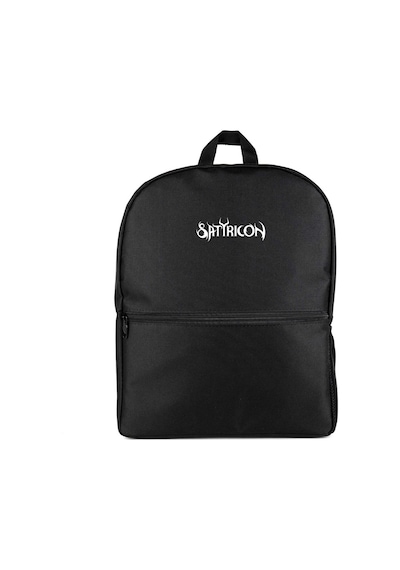 Satyricon Logo Siyah Sırt Çantası