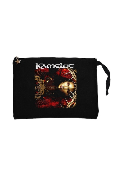 Kamelot The Black Halo Siyah Clutch Astarlı Cüzdan / El Çantası Siyah