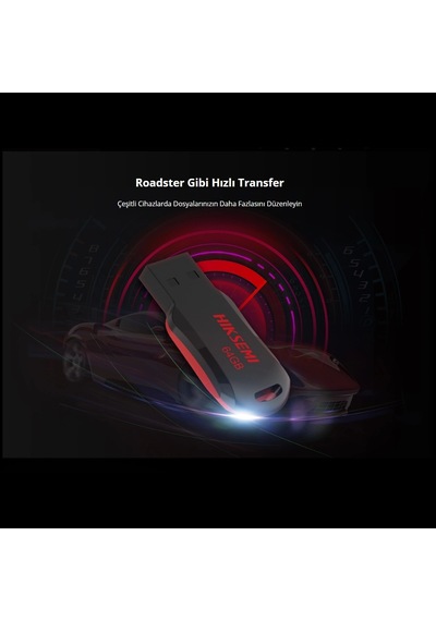 Hıksemı Rnb, Hs-usb-m200r, 64gb, Usb 2.0, İnce Ve Taşınabilir, Veri Koruma, Flash Disk