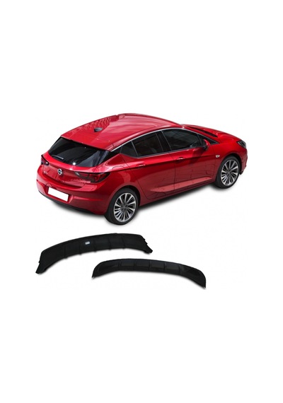 Opel Astra K 2016 Sonrası Arka Tampon Eki - Difüzör (Plastik)