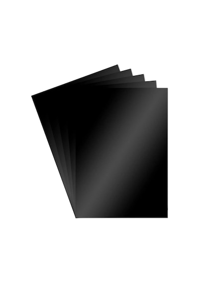 Aynalı Metalik Metalize Fon Kartonu Siyah 50x70cm 5 Adet Tek Renk
