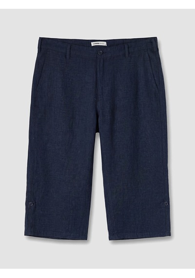 Lcwaıkıkı Classic Lacivert Regular Fit Keten Karışımlı Erkek Şort