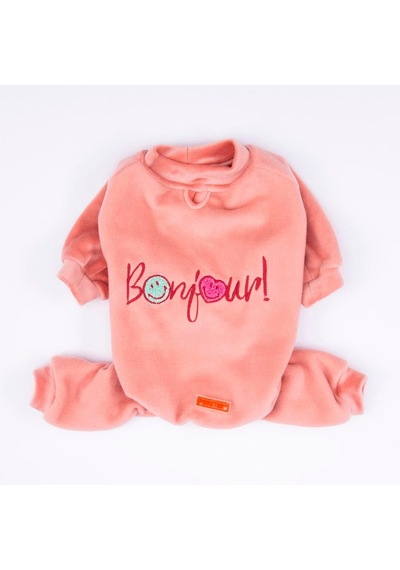 Pawstar Rose Bonjour Kadife Küçük Irk Köpek Tulumu