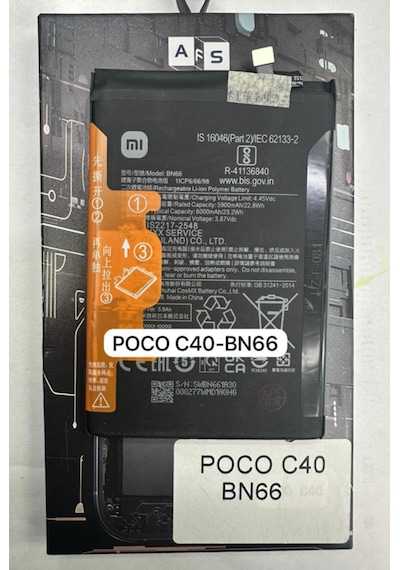 Xiaomi Poco C40 Batarya Pil Bn66