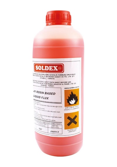 FLUX SOLDEX ASR-41 (KIRMIZI RENK) 1LT  KÖPÜREBİLİR SIVI FLUX