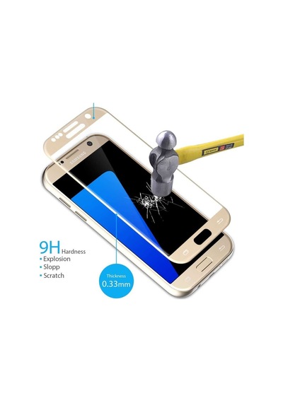 Samsung Uyumlu S8 5D Tam Kaplayan Kavisli Cam