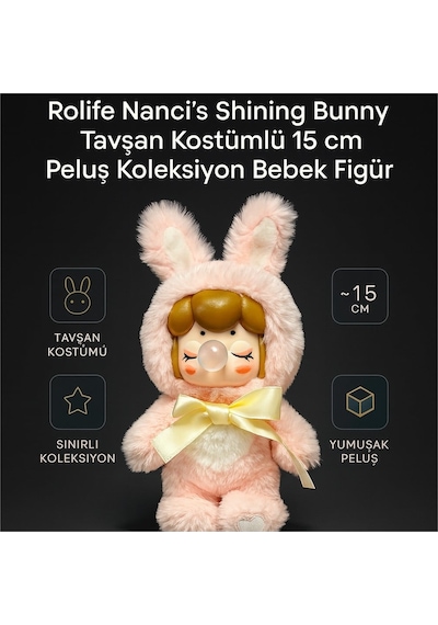 Rolife Nanci S Shining Bunny Blind Box Koleksiyon Figürü Açık Pembe