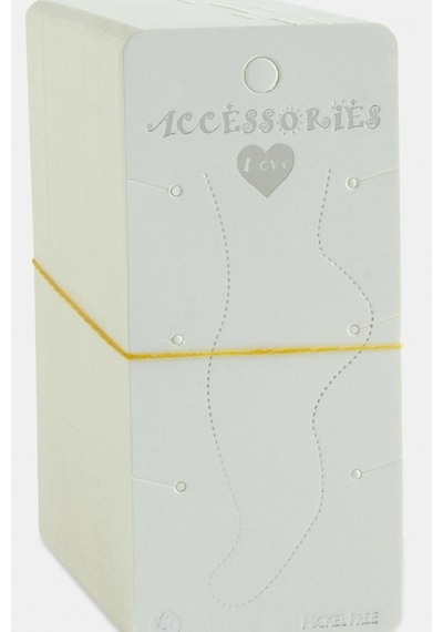 Karton Takı Standı 5.5x12 Cm 200 Adet Renk Aksesuar Sergileme Kartı Bx-313752