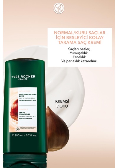 Yves Rocher Besleyici Kolay Tarama Saç Kremi - Normal / Kuru Saçlar / Douceur -vegan -200ml