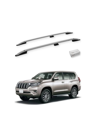 Turtle Toyota Land Cruiser Prado J150 2010-2023 Tavan Çıtası Crown Gri