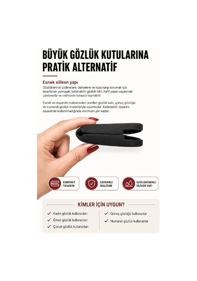 Premium Silikon Gözlük Koruma Kılıfı