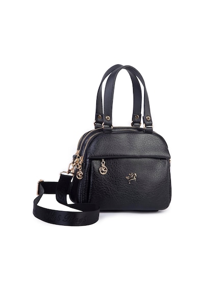 Nas Bag Kadın Çok Gözlü El Omuz Ve Çapraz Çantası 25x20 Cm Siyah Victoria
