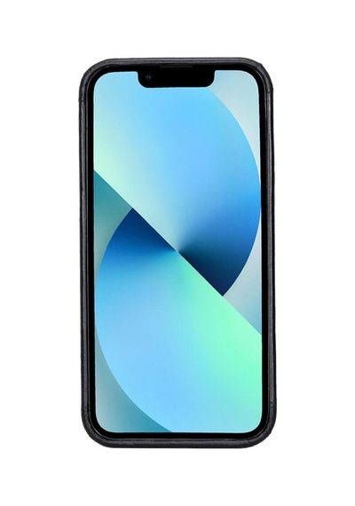 Apple İphone 13 Pro Max Uyumlu Deri Arka Kapak Rock Rst1 Siyah Diğer