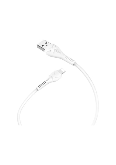 Hoco X37 Apple iPhone Uyumlu 14-13-12-11 Lightning Şarj Ve Data Kablosu 1m 2.4a- 5775 Beyaz