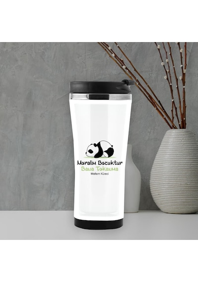 Moralim Bozuktur Isme Özel Termos Mug