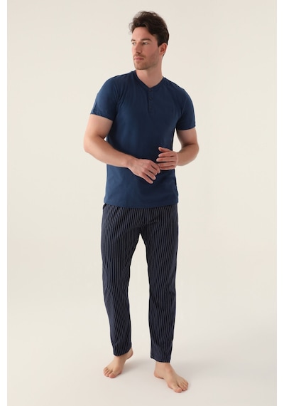 Arnetta Short Koyu İndigo Erkek Pijama Takımı 5274-42707 İndigo
