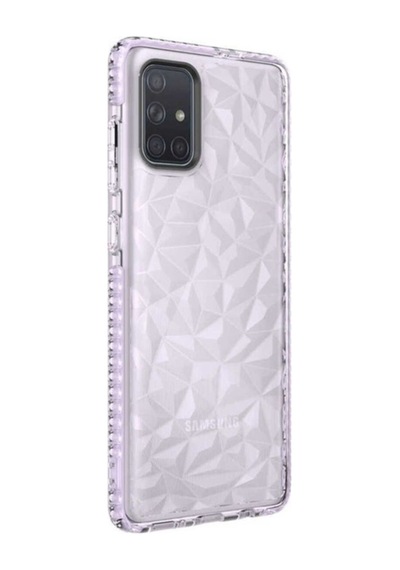 Samsung Uyumlu Galaxy A71 Kılıf Zore Buzz Kapak Mor