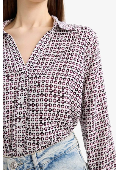 DeFacto Regular Fit Kareli Uzun Kollu Gömlek K6402AZ25SPWT32