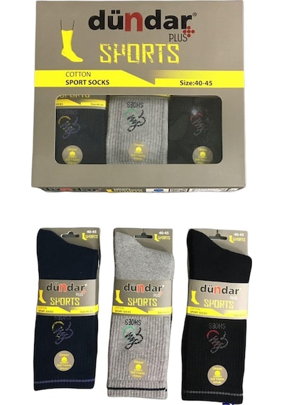Dündar Çorap Dündar Erkek Plus Sports Tenis Taba Havlu Çorap - 6 Adet 001