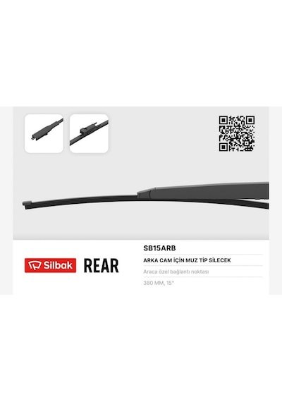 Silecek - 966 - Süpürgesi Arka Muz Tipi 380mm - Kmrsfres - Vıto 09/10