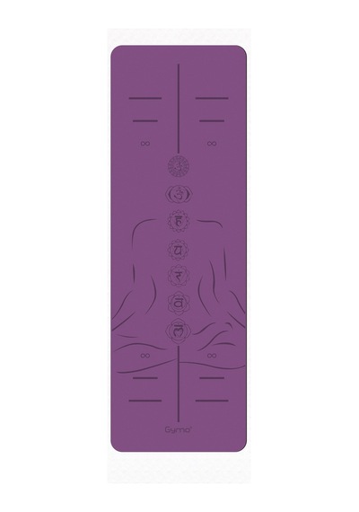 Gymo Hizalamalı Sembol 6Mm Tpe Yoga Matı Pilates Minderi Diz Dirs