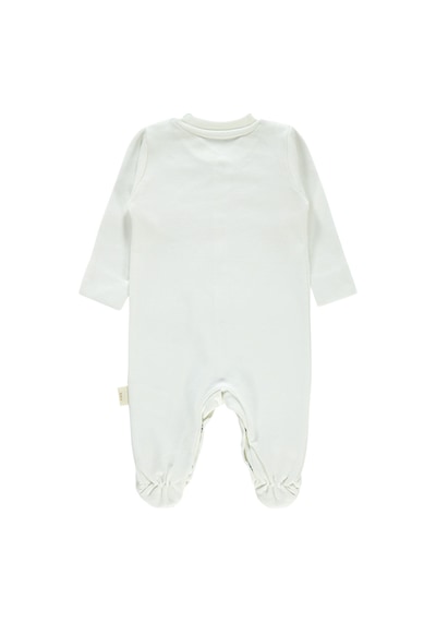 Civil Baby Bebek Organik Patikli Tulum 0-3 Ay Ekru