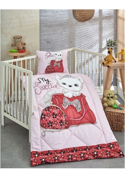 Komfort Home V4 %100 Pamuklu Silikon Elyaf Bebek Yorgan Seti