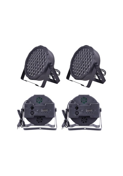 Dj Pro Par541 54x3 Watt Full Renkli Flat Led Par 2li Hazır Paket