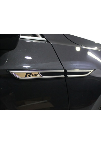 Vw Passat B8 Çamurluk Çıtası - Krom+plastik, Siyah, R-line 4 Parça Sd 2015+