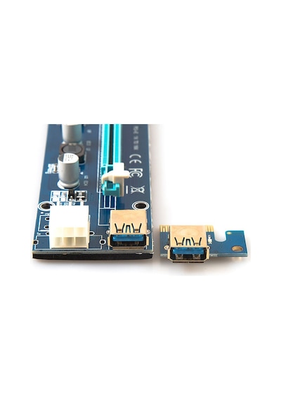 S-Lınk Pcı-E 1X To 16X Sata 6Pin Bıtcoın Riser Ekran Kartı Yüksel