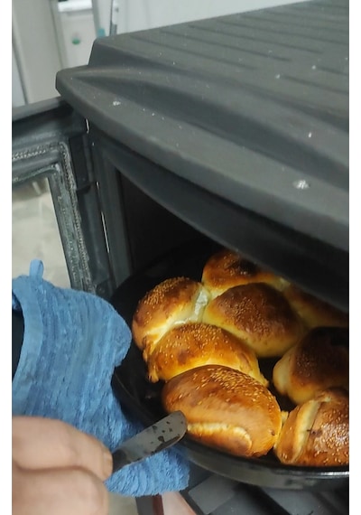 Lodi Gurme Tek Camlı Kuzineli Füme Döküm Soba
