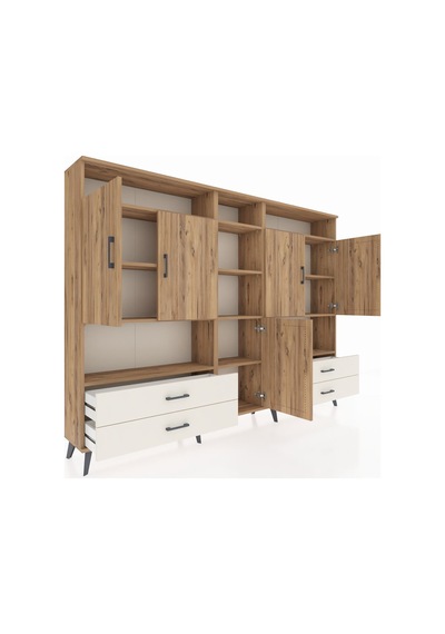 Arges Dolap 12 Raflı 4 Çekmeceli 5 Kapaklı 220x30x163 Çam-çam/aytaşı Atlas Çam/aytası - Atlas Çam Arges Dolap 12 Raflı 4 Çekmeceli 5 Kapaklı 220x30x163 Çam-çam/aytaşı Atlas Çam/aytası - Atlas Çam