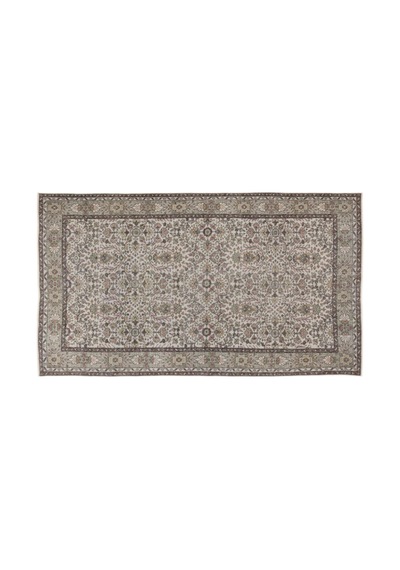 El Dokuması Vintage Yün-pamuk Naturel Halı 7486 163 X 290 Cm Çok Renkli