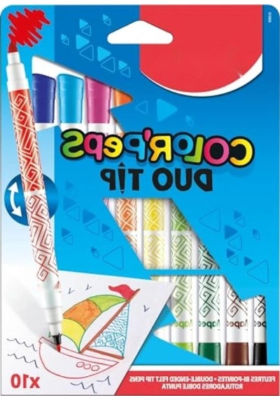 10 Renkli Keçeli Kalem Seti - Color Peps Duo