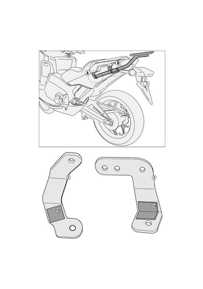 Givi 1127Fz Honda Integra 750 14-15 Arka Çanta Taşıyıcı N11.535