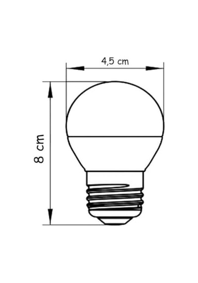 6w E27 Mini Top Ampul 3000k Sarı Işık Enerji Sınıfı F