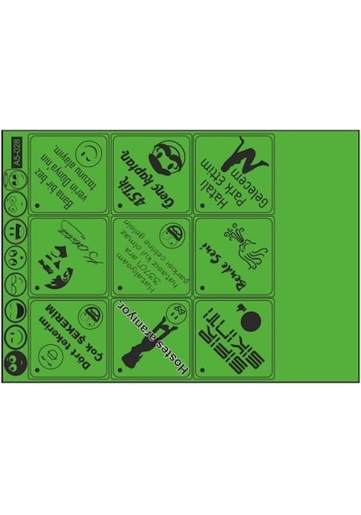 A5 Sticker 040 Tek Paket Çoklu Sticker Çok Renkli