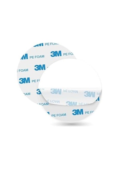 Dünya Magnet 50 Adet 3m Yuvarlak Kesimli Çok Güçlü Çift Taraflı Köpük Bant 38mm Çap
