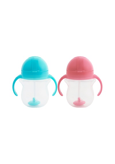 Munchkin Tıklama Kilitli Uçlu Alıştırma Bardağı, 6ay+,207ml,mavi& Mavi