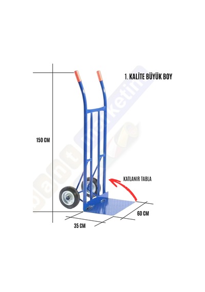 Büyük Boy Katlanır Tablalı Yük Ve Koli Taşıma El 8dd2e