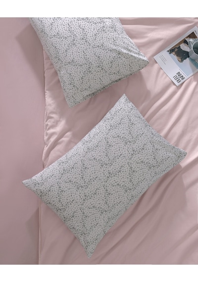 Madame Coco Octave %100 Pamuk Ranforce Baskılı 2'li Yastık Kılıfı - Mint Yeşili 8684427342077 Çok Renkli