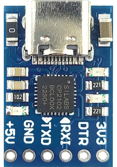 Cp2102 Usb To Rs232 Ttl Uart Çevirici Modül Type C Usb Seri Port Haberleşme Mcu Uydu Alıcı Dvd Gsm